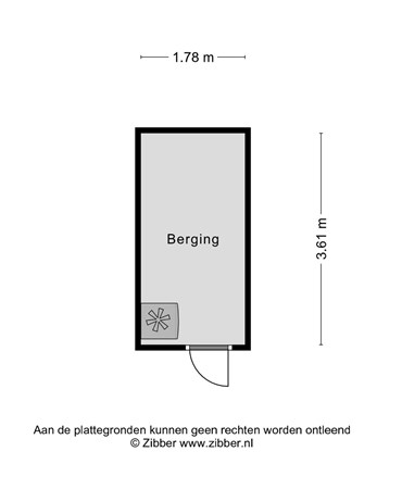 Plattegrond - Beemsterstraat 132, 1024 BG Amsterdam - Berging plattegrond.jpeg